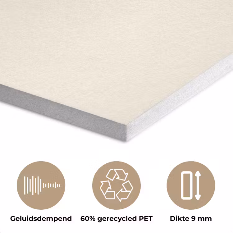 Minimalistisch - Schepijs - Hoorntje - Beige PET vilt klein -closeup_NL