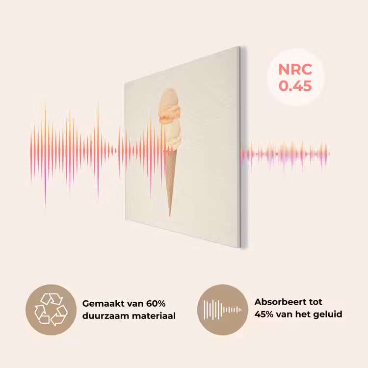 Minimalistisch - Schepijs - Hoorntje - Beige PET vilt klein -USP_NL