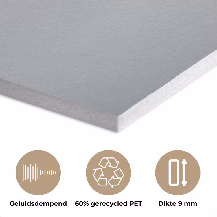 Minimalistisch - Silhouet - Zwart - Vliegtuig PET vilt klein -closeup_NL