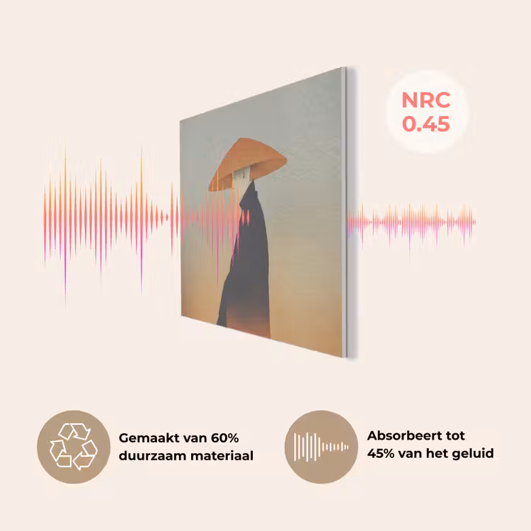 Minimalistisch - Silhouet - Oranje PET vilt klein -USP_NL