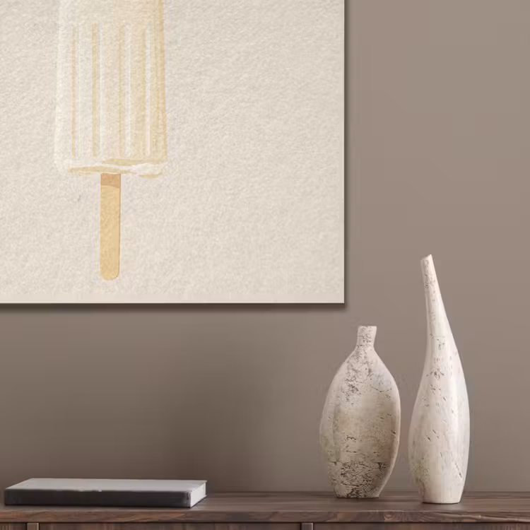 Minimalistisch - Waterijsje - Stokje - Beige PET vilt klein -sfeer6_closeup