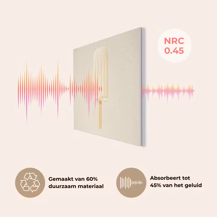 Minimalistisch - Waterijsje - Stokje - Beige PET vilt klein -USP_NL