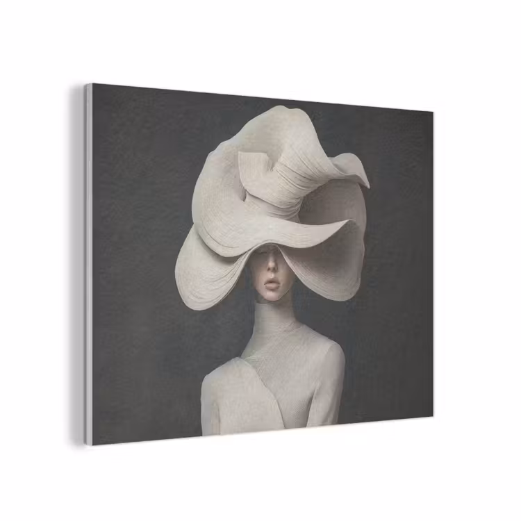 Modern - Vrouw - Hoed PET vilt klein -3d