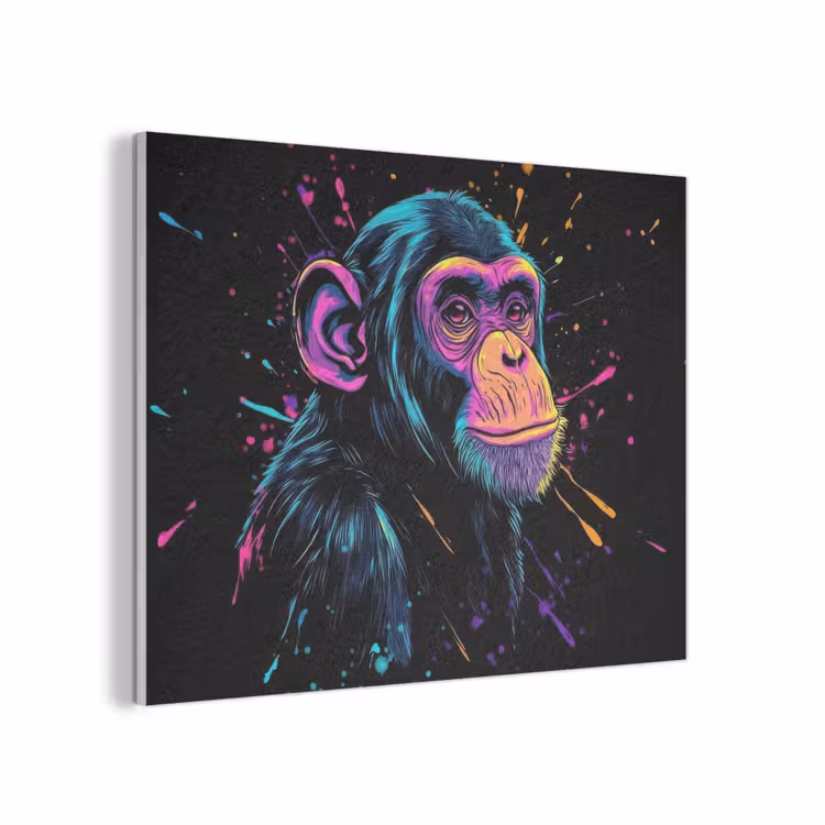 Aap - Verf - Neon - Kleur PET vilt klein -3d