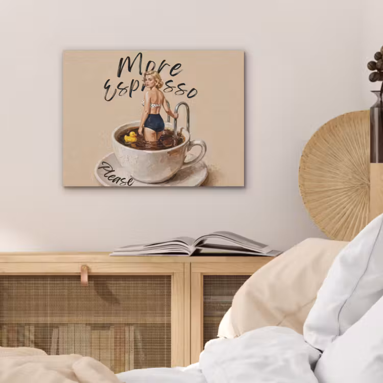 More espresso - Koffie - Eend PET vilt klein -sfeer3