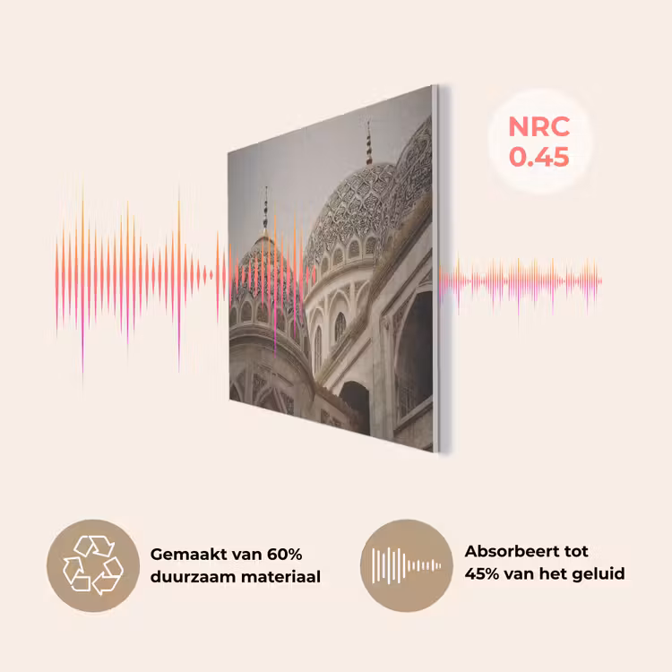 Mozaïekkoepels - Gouden spitsen - Bewolkt PET vilt klein -USP_NL