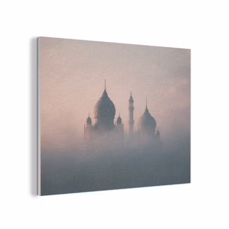 Moskee - Minaretten - Roze mist PET vilt klein -3d