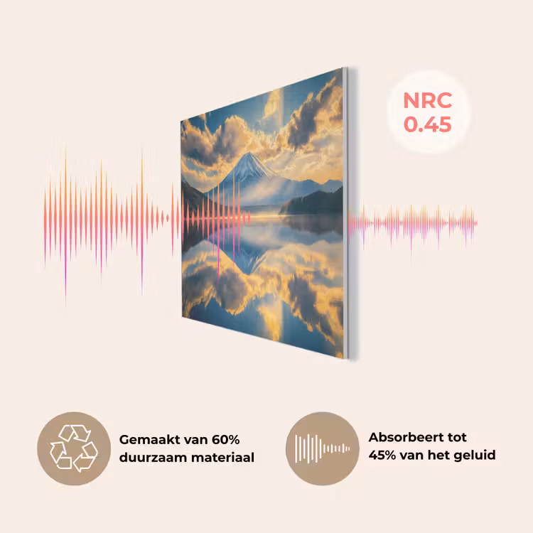 Berg - Rivier - Zonsondergang PET vilt klein -USP_NL
