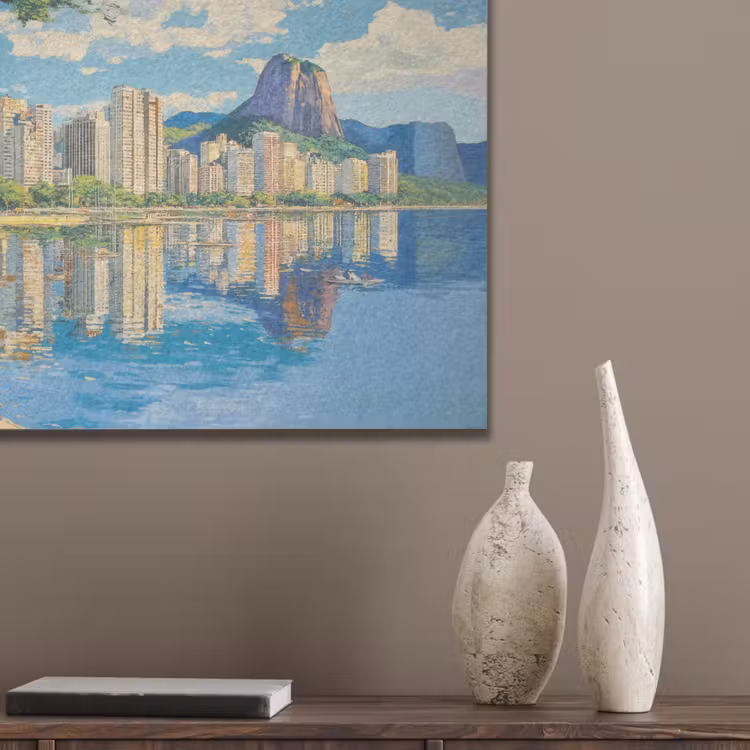 Berg - Skyline - Strand - Water PET vilt klein -sfeer6_closeup