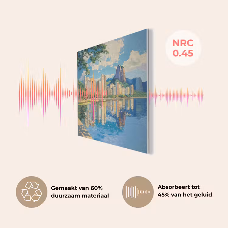 Berg - Skyline - Strand - Water PET vilt klein -USP_NL
