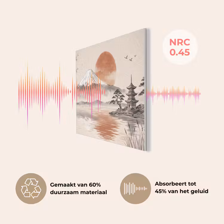 Bergtop - Meer - Bloesem PET vilt klein -USP_NL