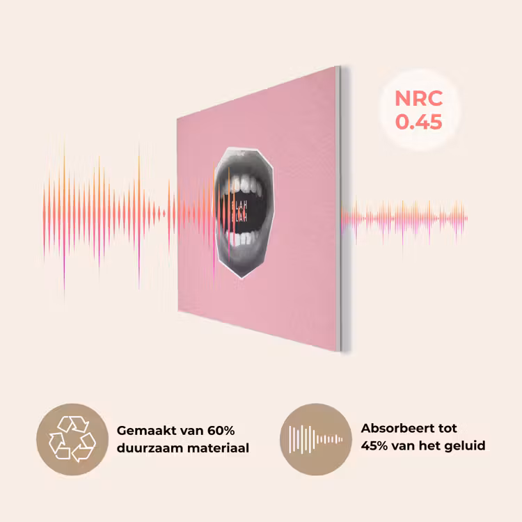 Mond - BLAH BLAH - Roze PET vilt klein -USP_NL