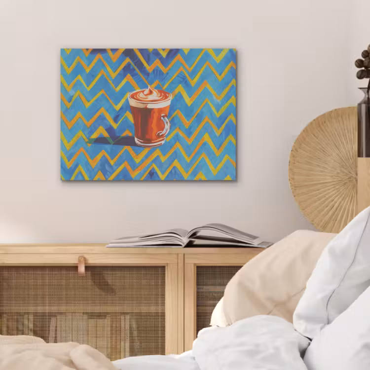 Mok - Koffie - Zigzag - Slagroom PET vilt klein -sfeer3