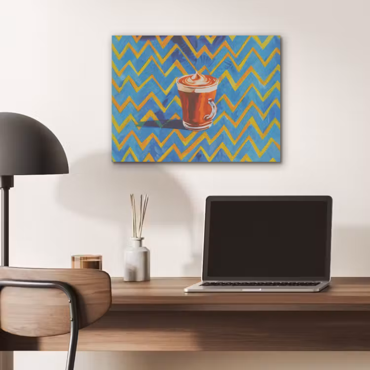 Mok - Koffie - Zigzag - Slagroom PET vilt klein -sfeer5