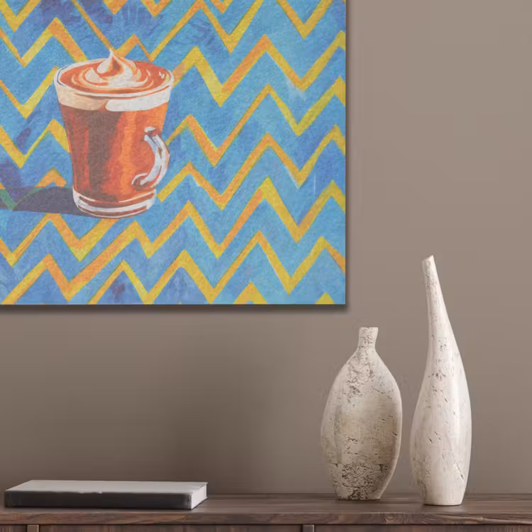 Mok - Koffie - Zigzag - Slagroom PET vilt klein -sfeer6_closeup
