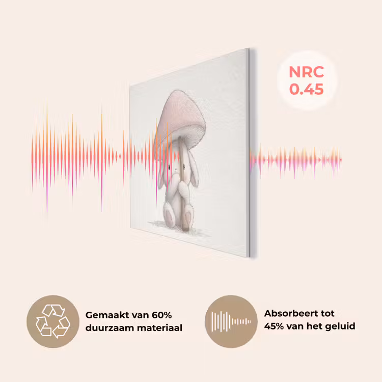 Paddenstoel - Konijn - Roze PET vilt klein -USP_NL