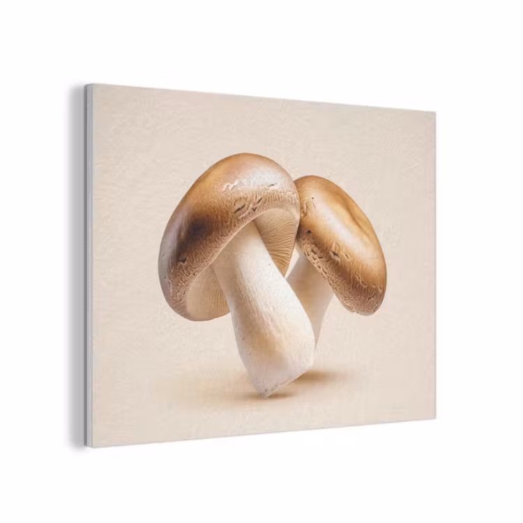 Champignons - Zacht - Beige PET vilt klein -3d