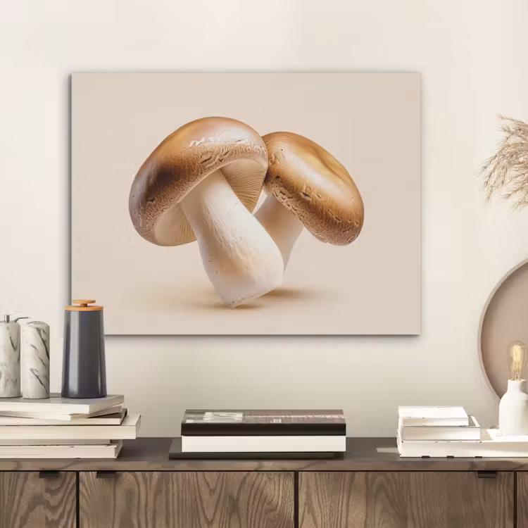 Champignons - Zacht - Beige PET vilt klein -sfeer1