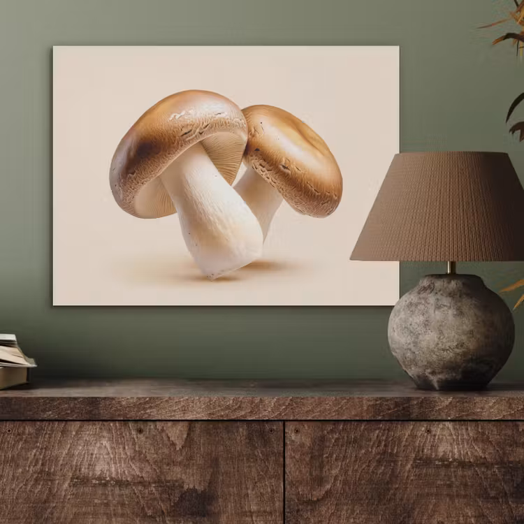 Champignons - Zacht - Beige PET vilt klein -sfeer2