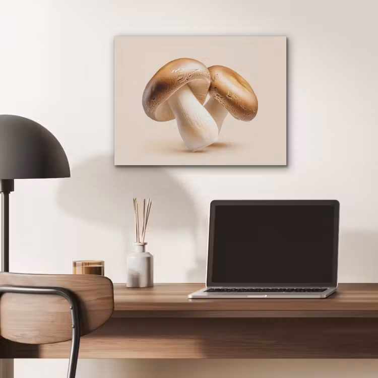 Champignons - Zacht - Beige PET vilt klein -sfeer5