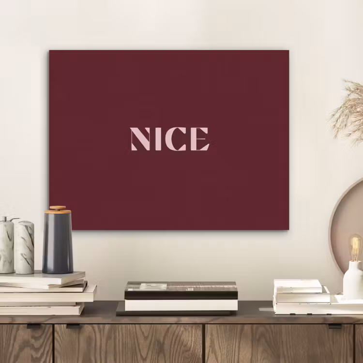 Nice - Bordeaux - Roze PET vilt klein -sfeer1
