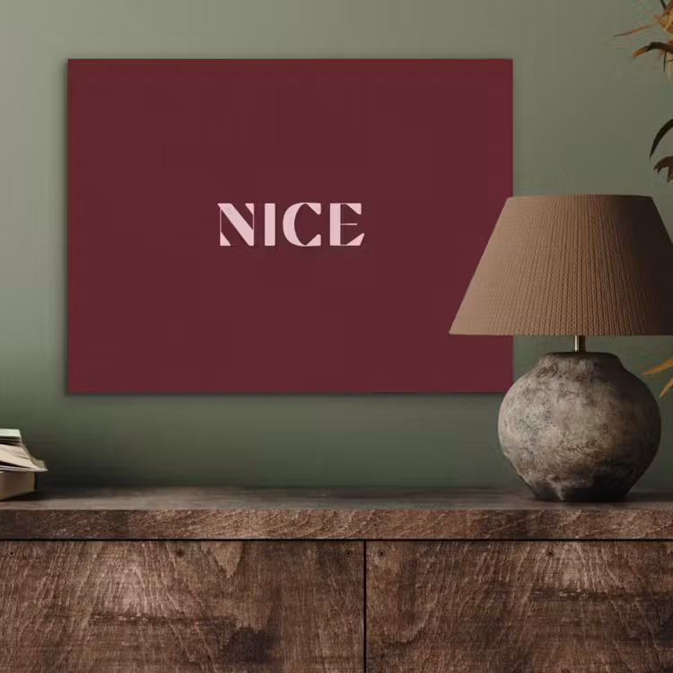 Nice - Bordeaux - Roze PET vilt klein -sfeer2