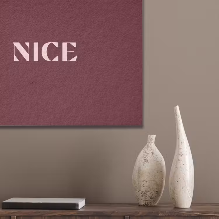 Nice - Bordeaux - Roze PET vilt klein -sfeer6_closeup