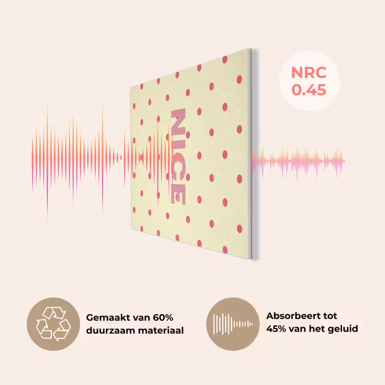 Nice - Stippen - Roze - Geel PET vilt klein -USP_NL