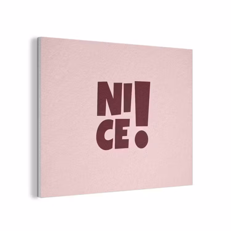 Nice - Uitroepteken - Roze PET vilt klein -3d
