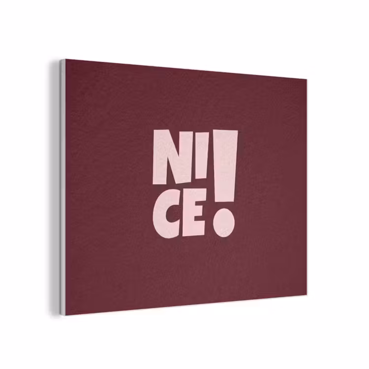 Nice - Uitroepteken - Rood PET vilt klein -3d