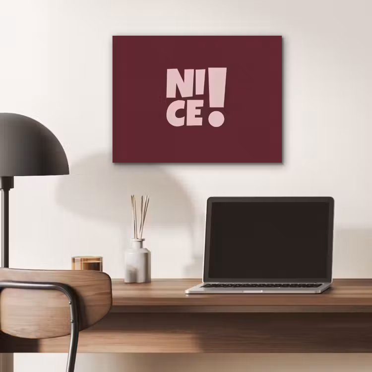 Nice - Uitroepteken - Rood PET vilt klein -sfeer5
