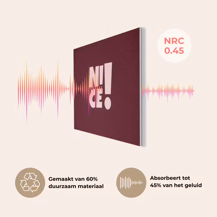Nice - Uitroepteken - Rood PET vilt klein -USP_NL