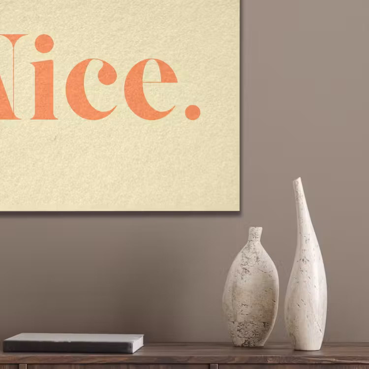 Nice - Oranje - Geel - Minimalistisch PET vilt klein -sfeer6_closeup