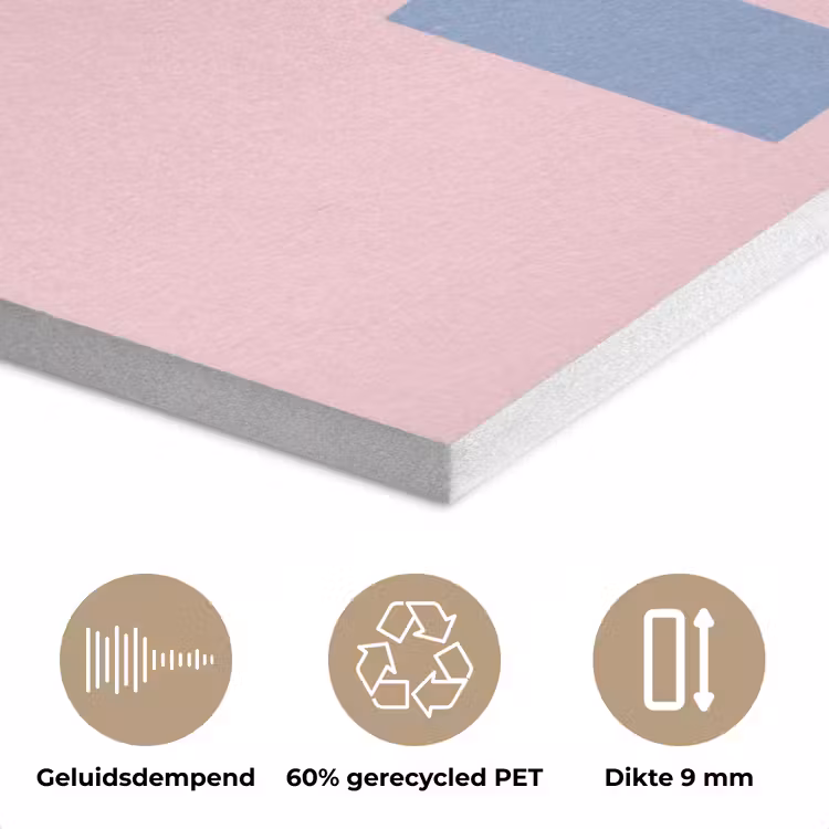 Nice - Paars - Roze PET vilt klein -closeup_NL
