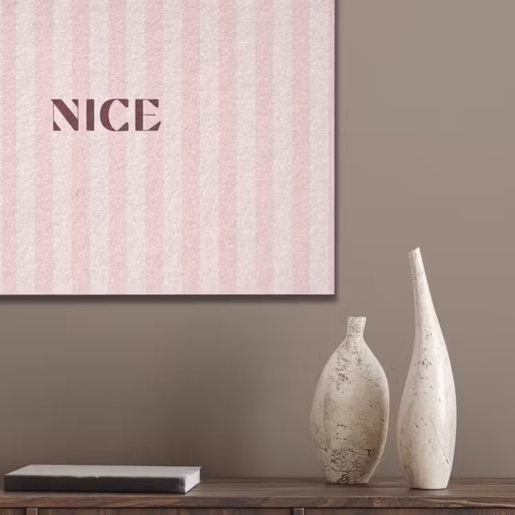 Nice - Strepen - Roze PET vilt klein -sfeer6_closeup