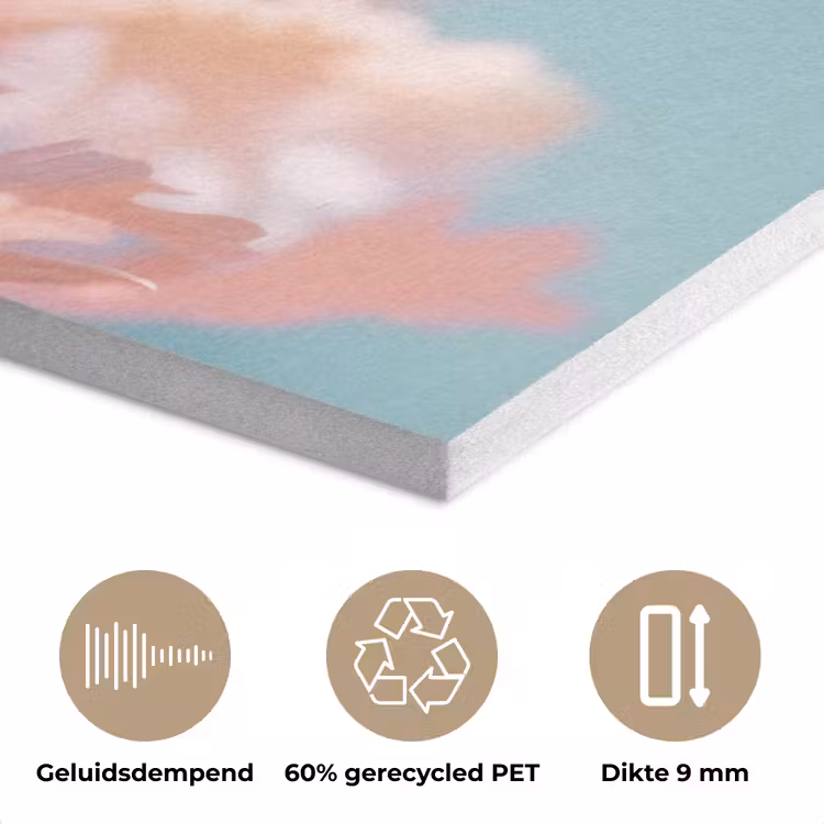 Eikenbladeren - Takken - Roze PET vilt klein -closeup_NL