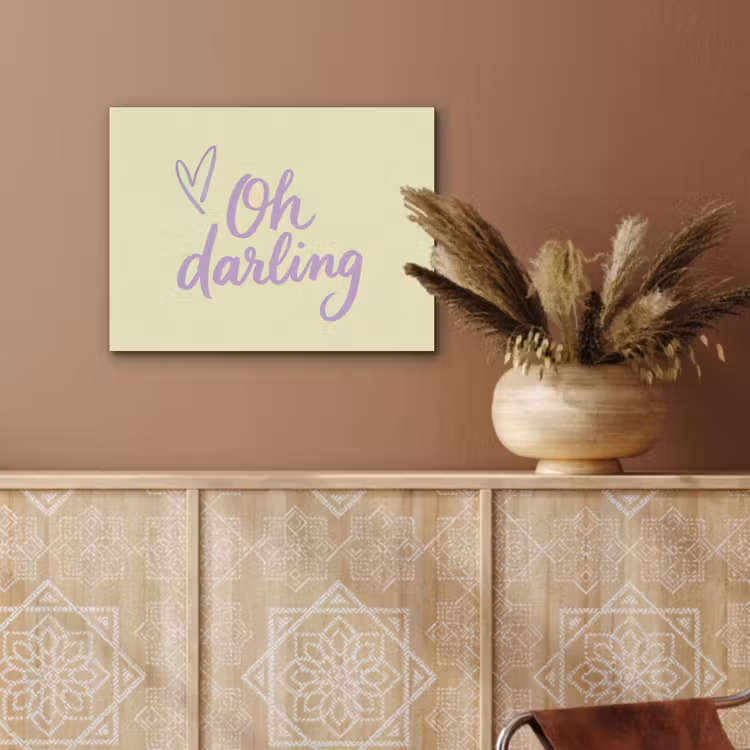 Oh darling - Geel - Hart PET vilt klein -sfeer4