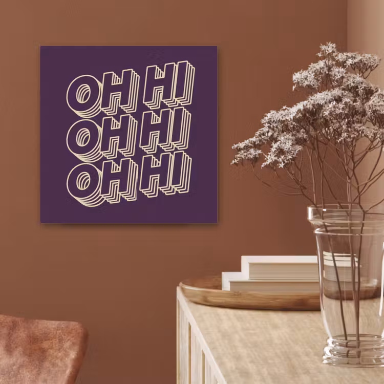 Oh hi - Paars - 3D PET vilt klein -sfeer4