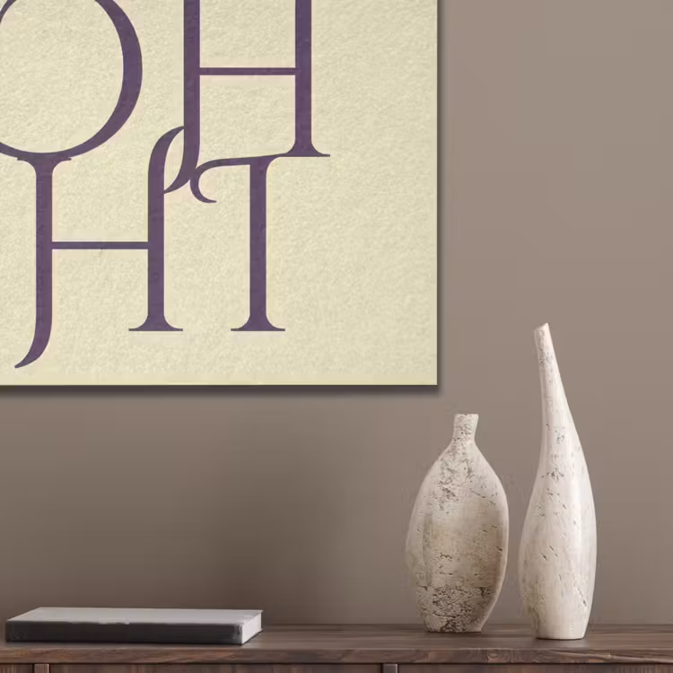 Oh hi - Geel - Monogram PET vilt klein -sfeer6_closeup