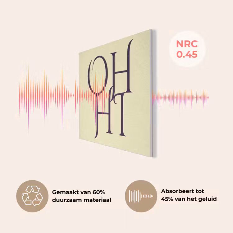 Oh hi - Geel - Monogram PET vilt klein -USP_NL
