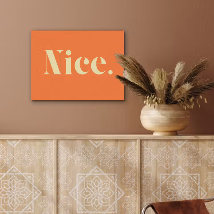 Oranje - Gebroken wit - Nice PET vilt klein -sfeer4