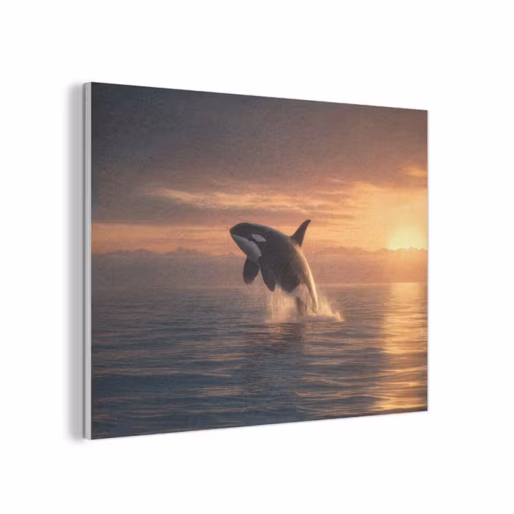 Orka - Zee - Zonsondergang PET vilt klein -3d