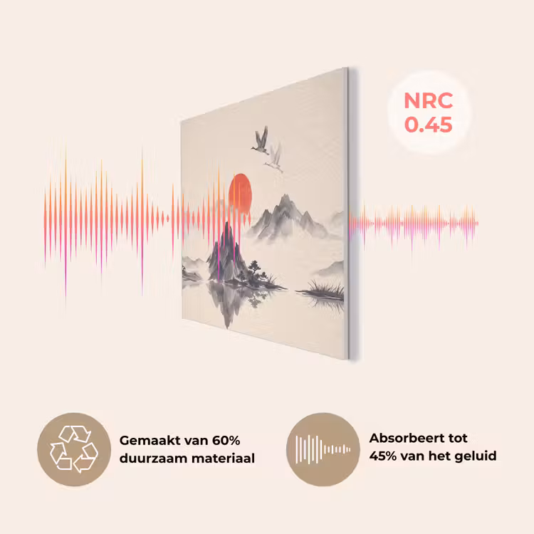 Oosters - Kraanvogels - Landschap PET vilt klein -USP_NL