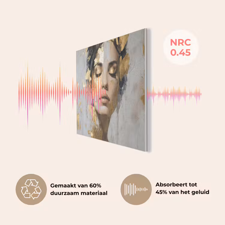 Sierlijk - Vrouw - Goud - Ogen PET vilt klein -USP_NL