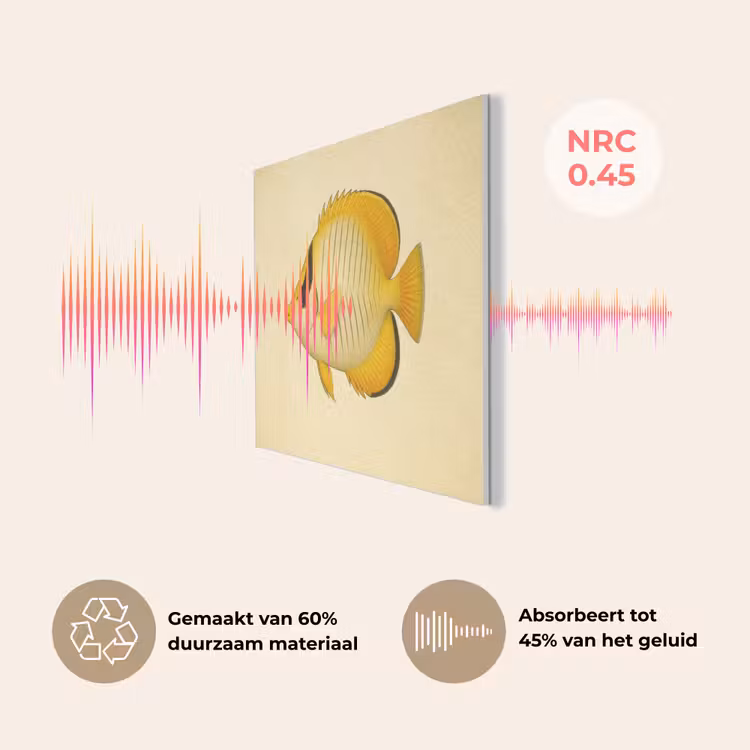 Ovaal - Vis - Geel - Schubben PET vilt klein -USP_NL