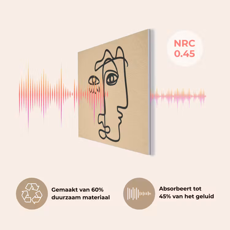Overlappende profielen - Lichtbruin - Zwart PET vilt klein -USP_NL