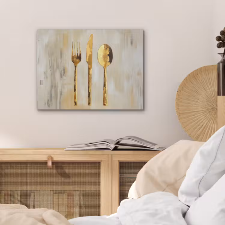 Verf - Goud - Bestek PET vilt klein -sfeer3