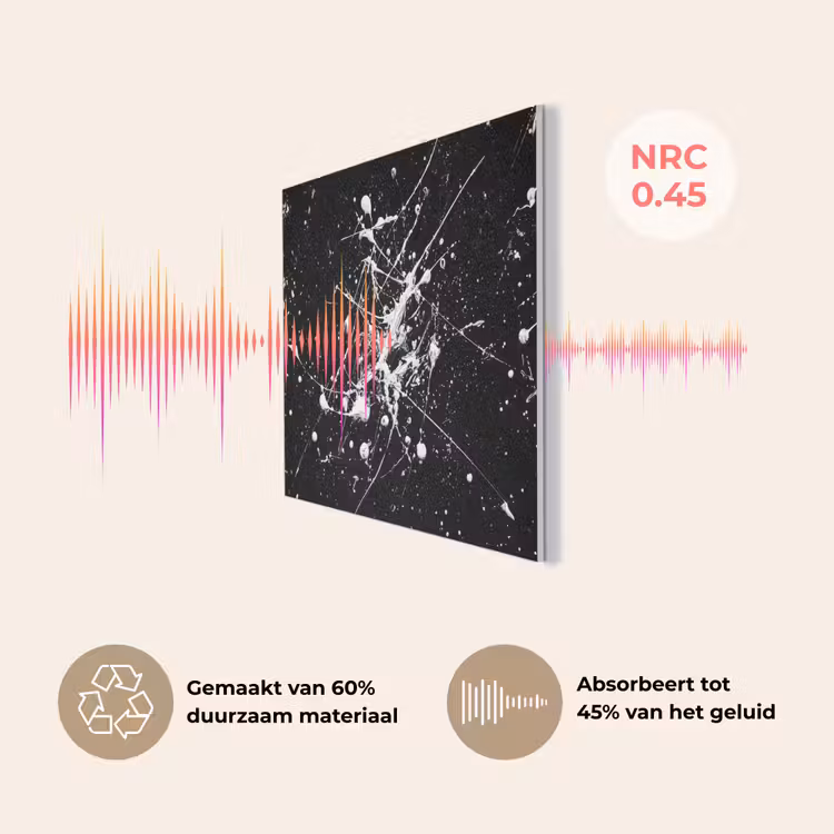 Verfspatten - Wit - Abstract - Explosie PET vilt klein -USP_NL