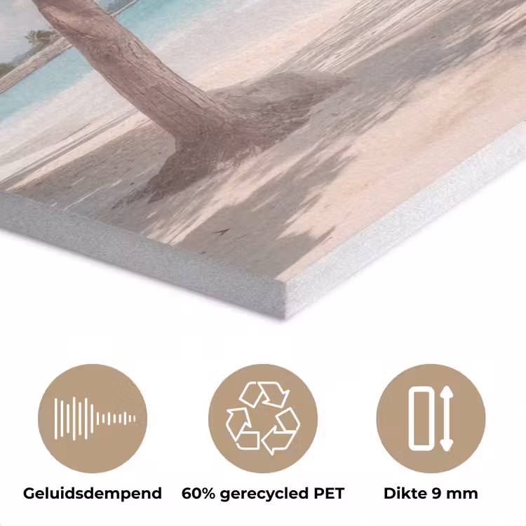 Palmboom - Schommel - Strand - Lucht PET vilt klein -closeup_NL