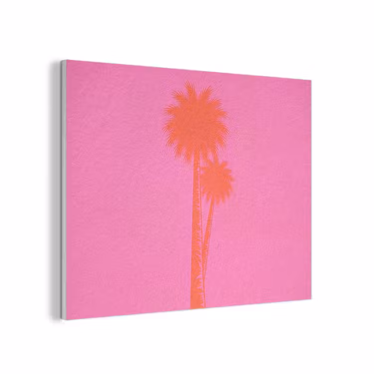 Palmbomen - Modern - Roze PET vilt klein -3d